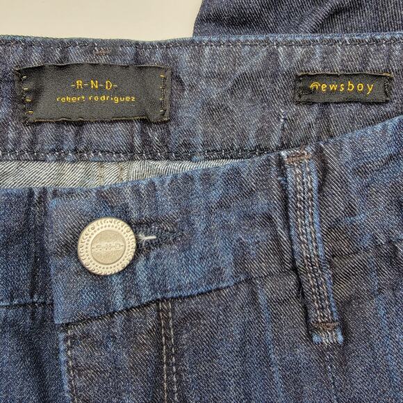 Robert Rodriguez RND Newsboy Dark Rhapsody Pleated Taper Leg Jeans - Size 28 - Picture 7 of 9
